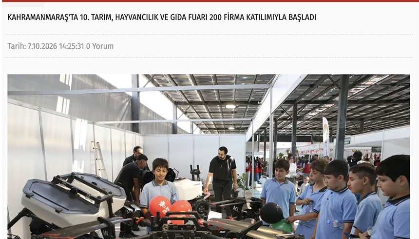 Kahramanmaraş'ta 10. Tarım, Hayvancılık ve Gıda Fuarı 200 Firma Katılımıyla Başladı